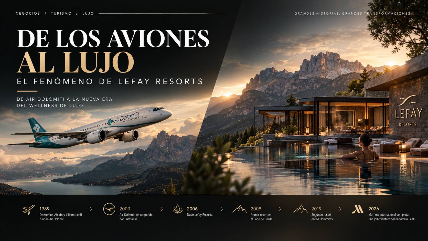 De los aviones al lujo: El fenómeno de Lefay Resorts