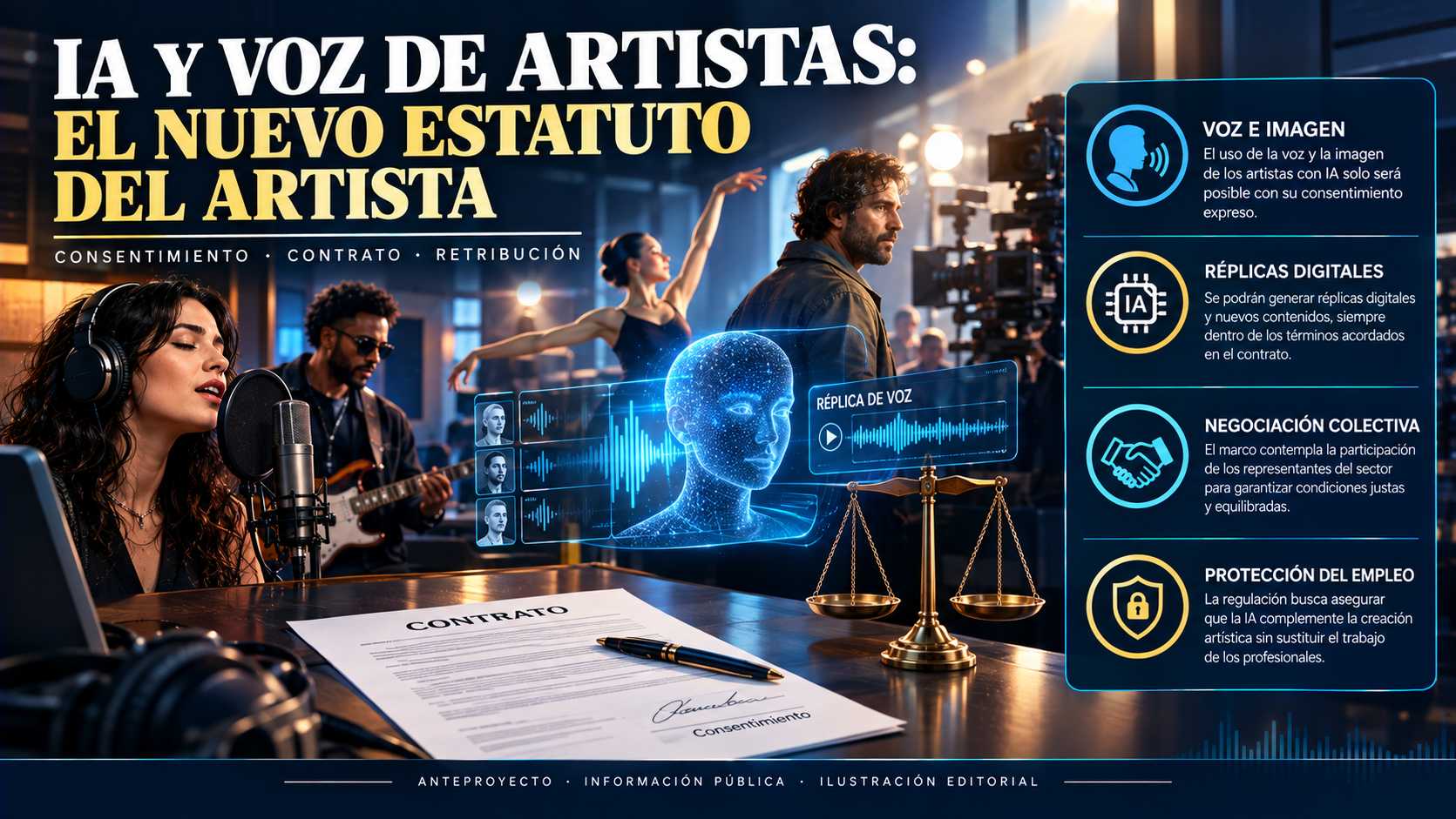 IA y voz de artistas: el nuevo Estatuto del Artista