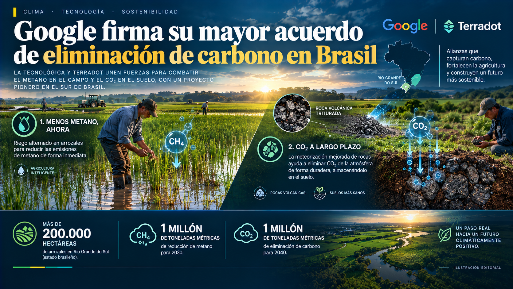 Google firma su mayor acuerdo de carbono en Brasil