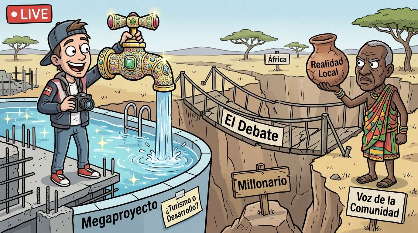 Youtuber en África: megaproyecto millonario causa debate