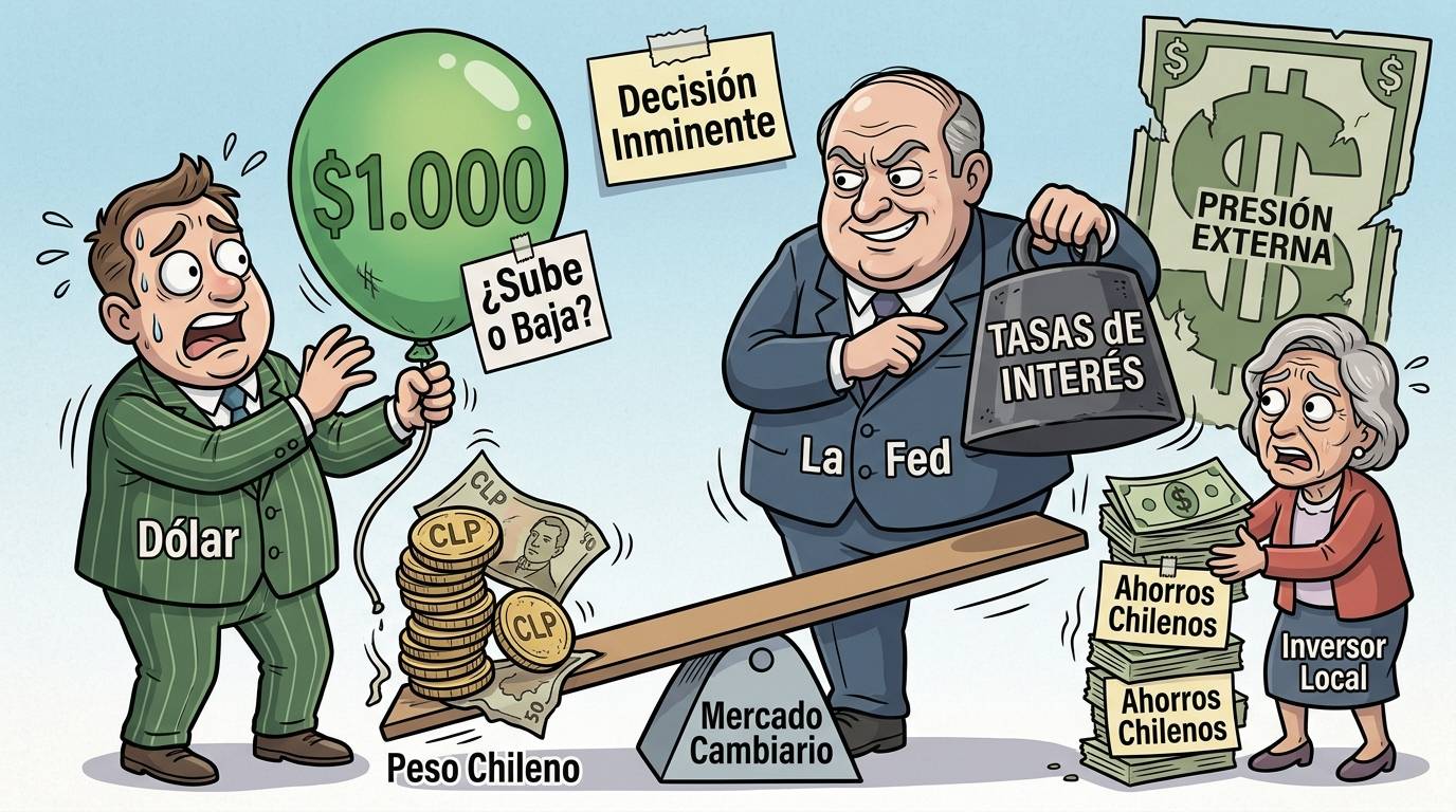 Dólar a $1.000 en Chile: ¿Volverá a subir con la Fed?