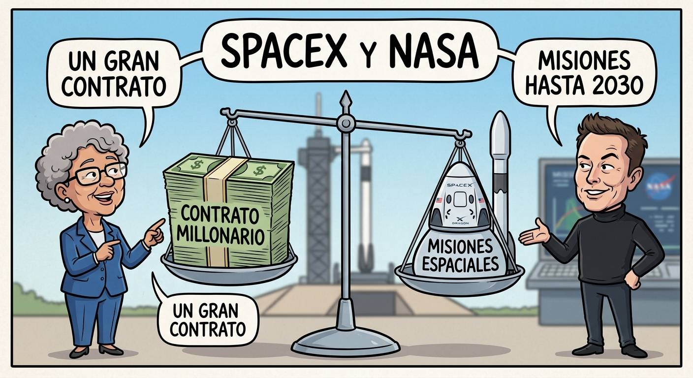 SpaceX misiones NASA: un millonario contrato hasta 2030