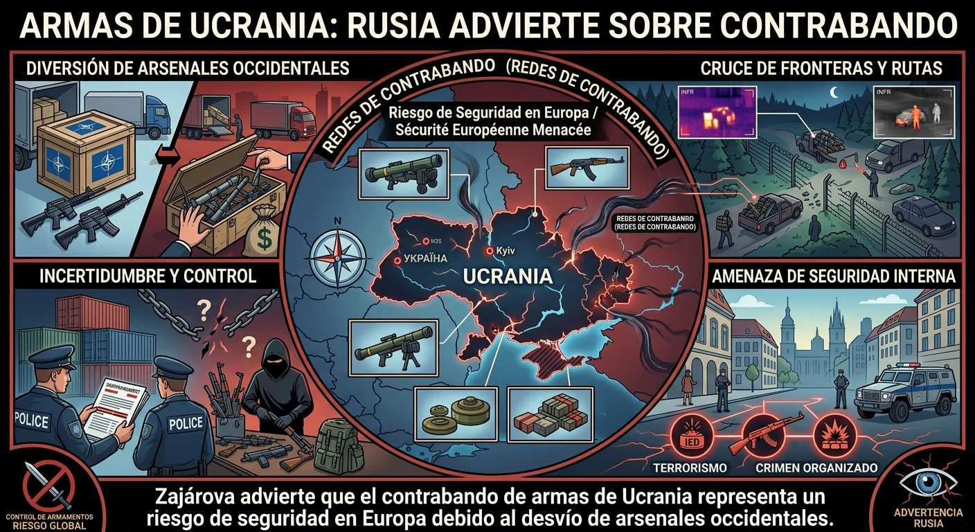 Armas de Ucrania: Rusia advierte sobre contrabando