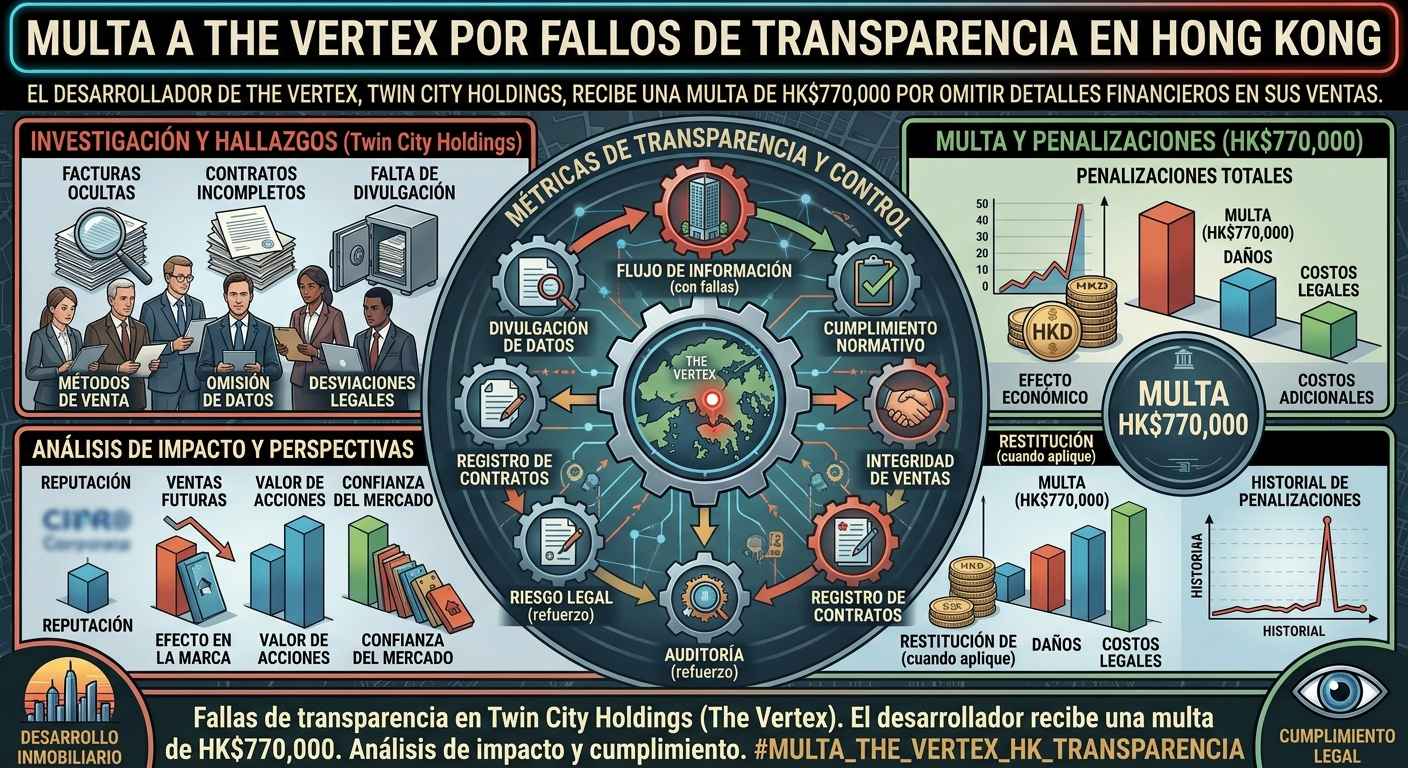 Multa a The Vertex por fallos de transparencia en Hong Kong
