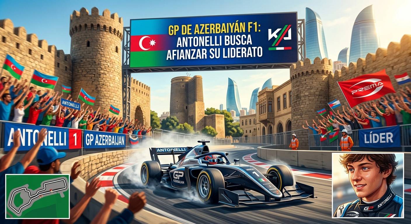 GP de Azerbaiyán F1: Antonelli busca afianzar su liderato