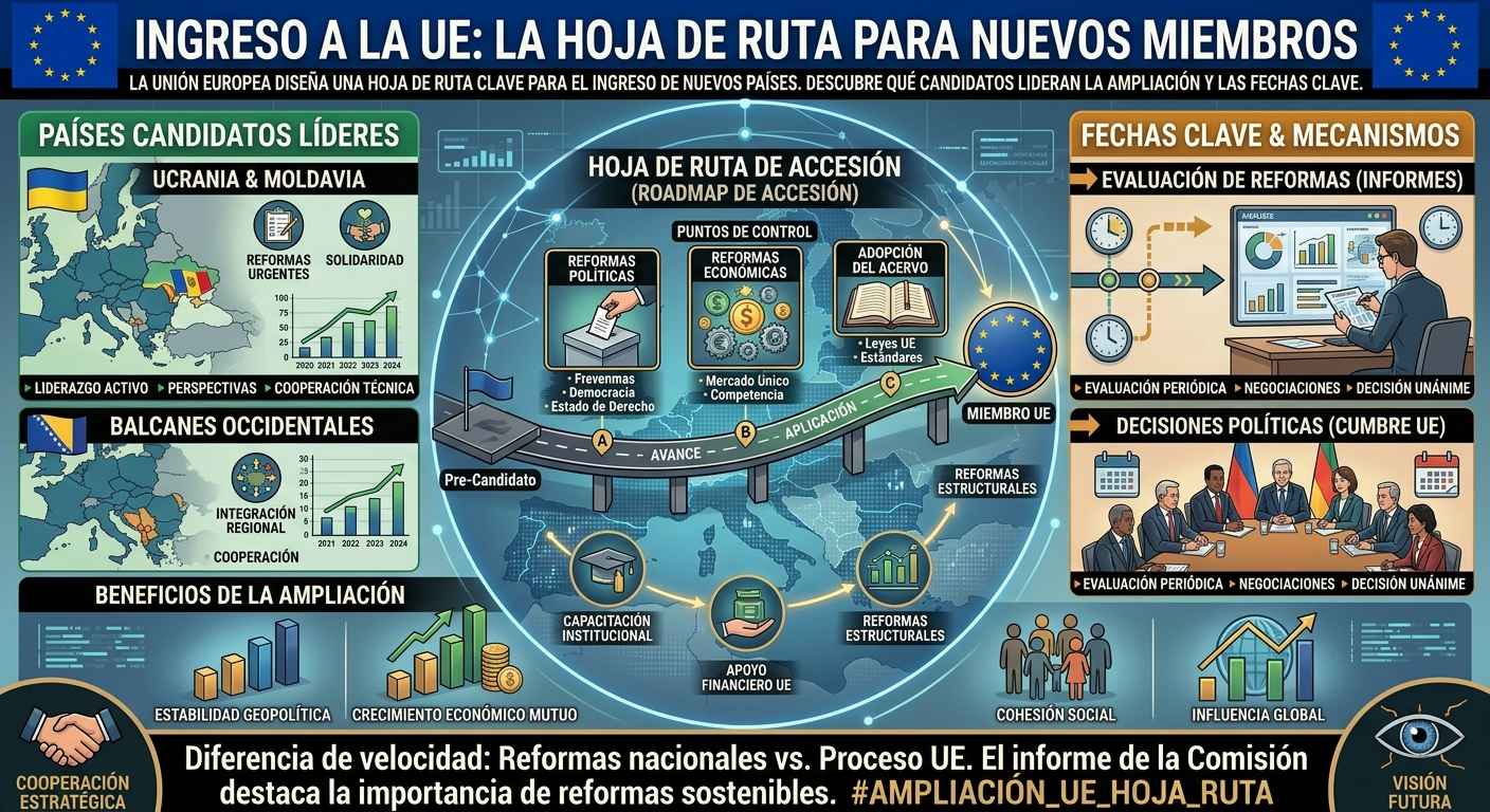 Ingreso a la UE: La hoja de ruta para nuevos miembros
