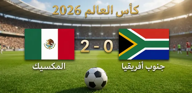 صورة مقال المكسيك تبدأ المونديال بقوة.. فوز مستحق 2-0 على جنوب أفريقيا في افتتاح كأس العالم 2026