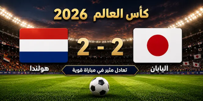صورة مقال هولندا واليابان يتعادلان 2-2 في مباراة مثيرة بكأس العالم 2026