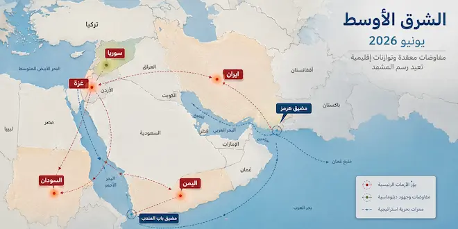 صورة مقال الشرق الأوسط في نهاية يونيو 2026.. مفاوضات معقدة وتوازنات إقليمية تعيد رسم المشهد