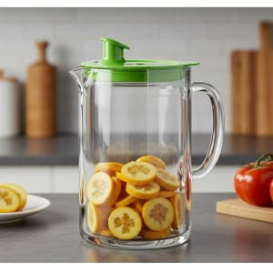 Glasslock Glass Pitcher 1.5 Liter with Pour Spout