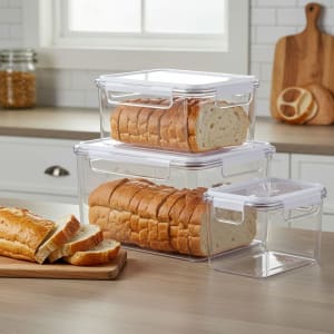 Clear Pantry Storage Bins 4-Pack