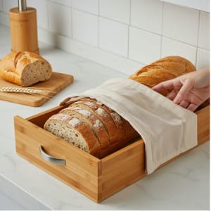 Adjustable Bamboo Drawer Organizer Set