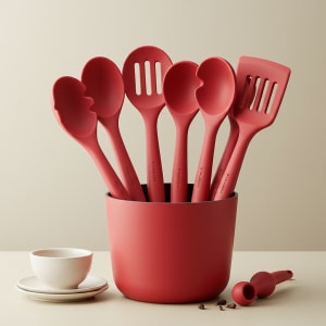 Red Silicone Cooking Utensil Set - 8 Piece