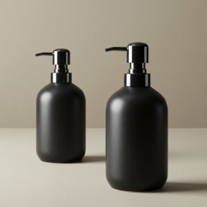 Black Ceramic Kitchen Soap Dispenser
