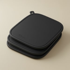 Black Silicone Pot Holders - Set of 4