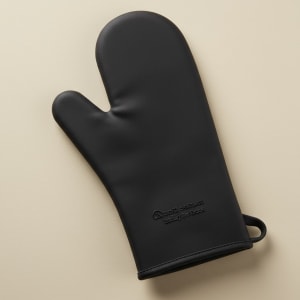 Heat-Resistant Black Silicone Oven Mitts