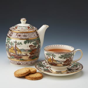 Dunoon Fine China Biscuit Barrel