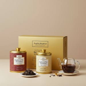English Breakfast Tea Caddy Gift Set