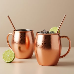 Copper Moscow Mule Mugs - Set of 2