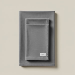 Slate Grey Cotton Tea Towels - Set of 3