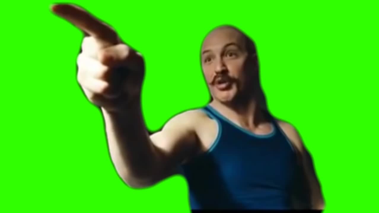 Ronnie Kray Shut Up Meme Template | Tom Hardy Legend Movie Greenscreen - funny Movies meme