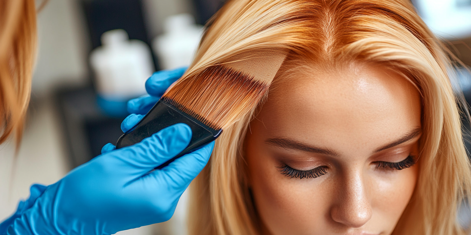 Illustration 6 faire une couleur sur des mèches blondes