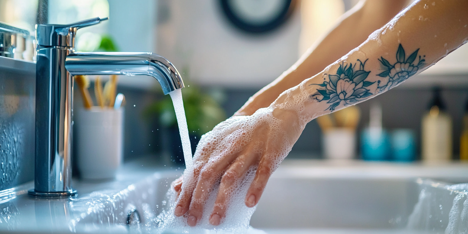 Illustration 2 combien de temps après un tatouage peut-on prendre un bain