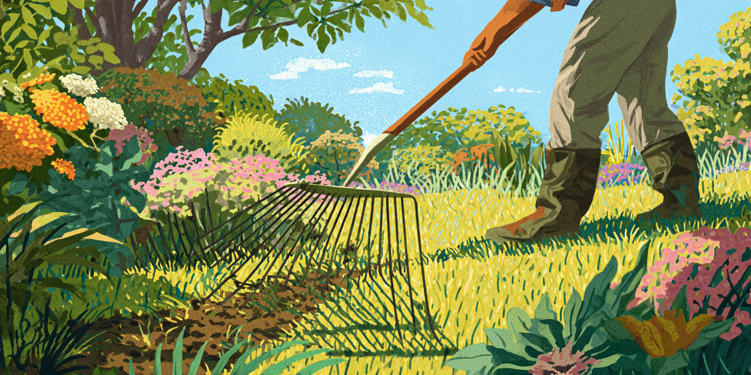 Illustration 1 Scarifier au râteau