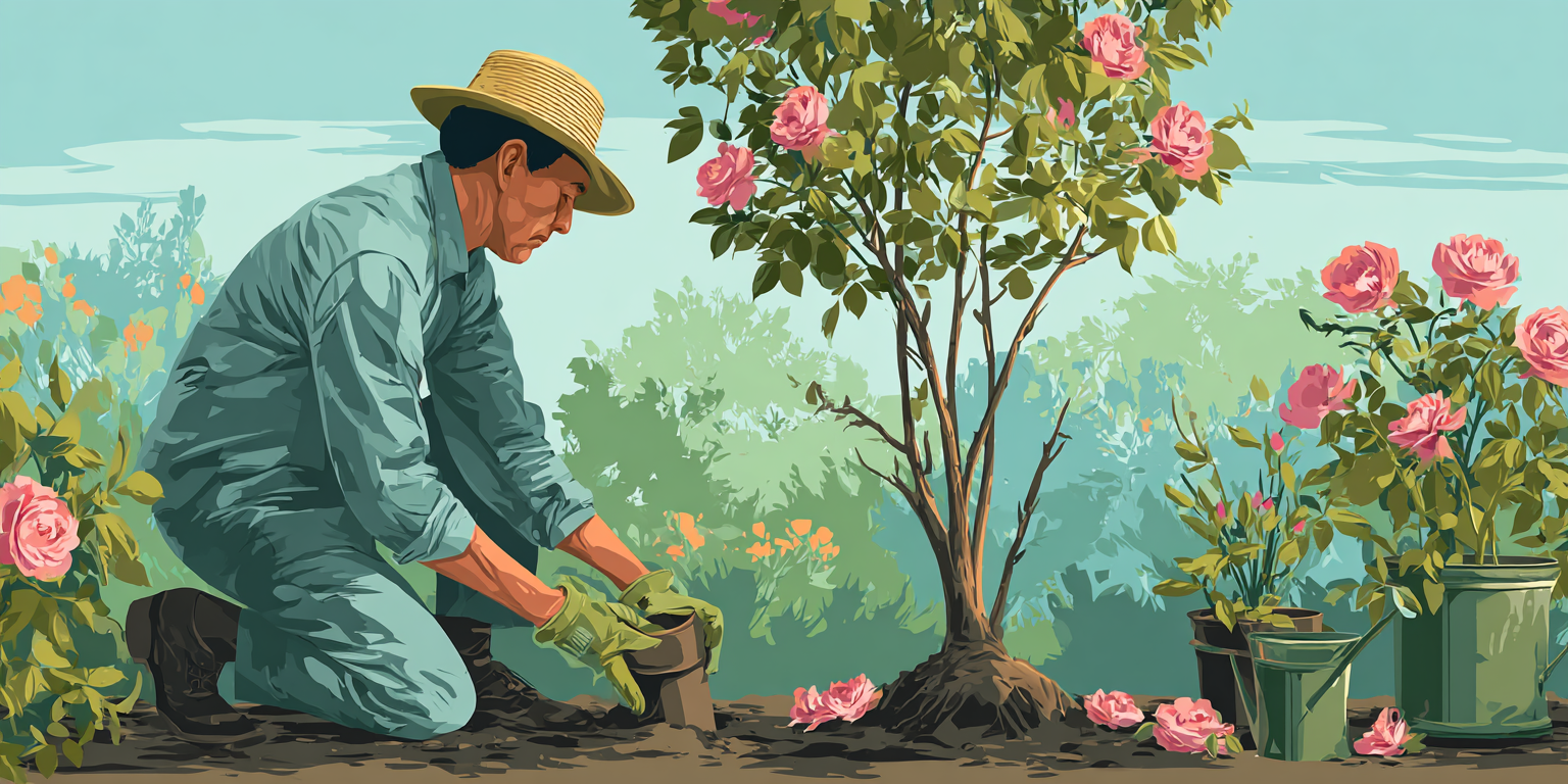 Illustration 2 Transplanter un rosier en été