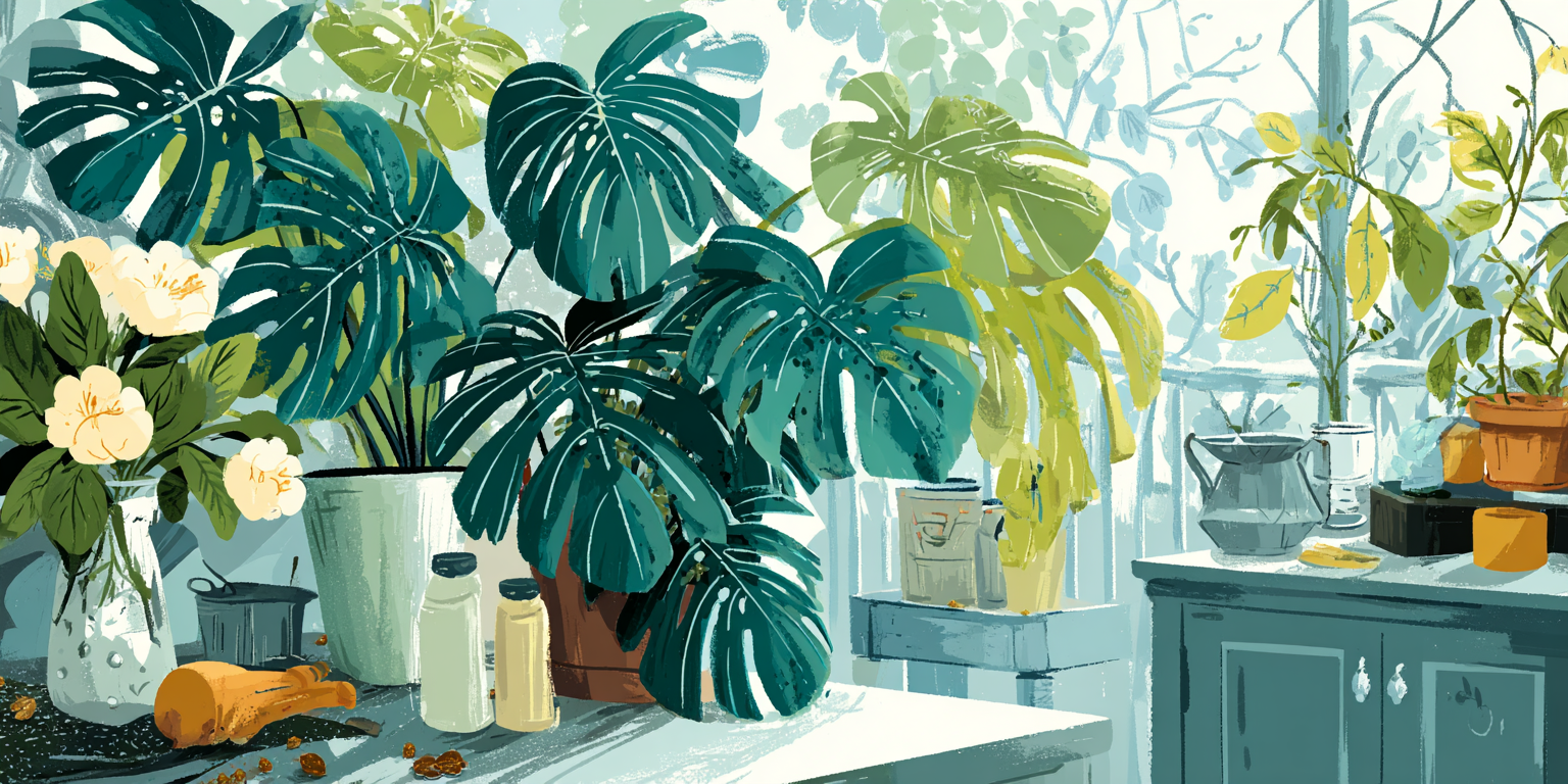 Illustration 1 Cochenilles monstera