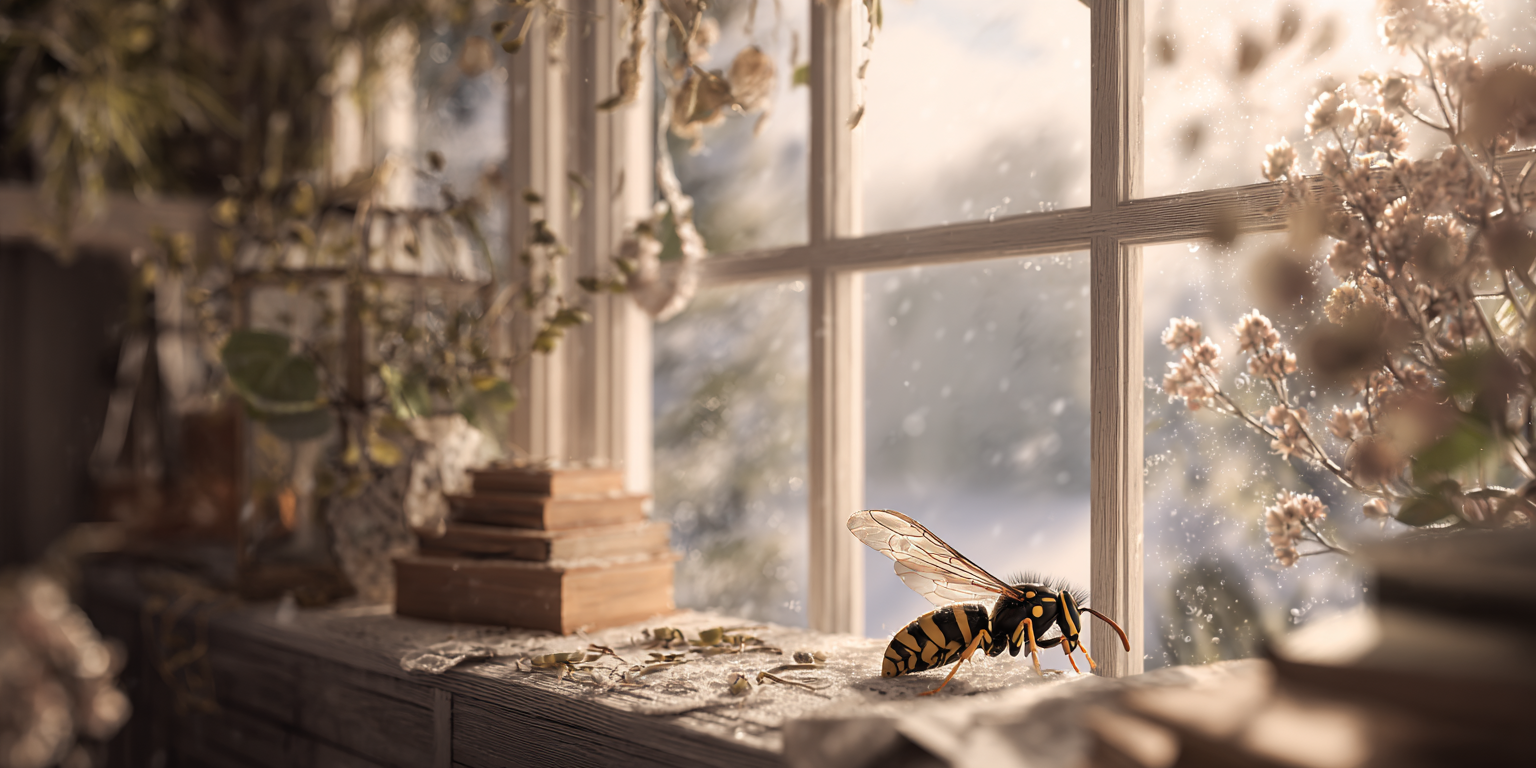 Illustration 1 Guêpe hiver maison
