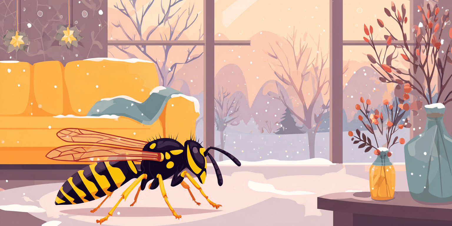 Illustration 2 Guêpe hiver maison
