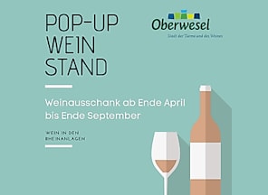 POP-UP Weinstand in den Rheinanlagen