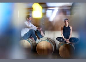 Yoga und  Wein - die Kombi darf sein