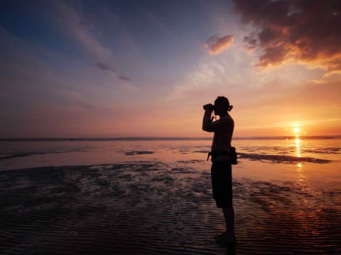 Die Nordsee bei Nacht – Nachtwanderung auf Nordstrand Die Nordsee bei Nacht – Nachtwanderung auf Nordstrand