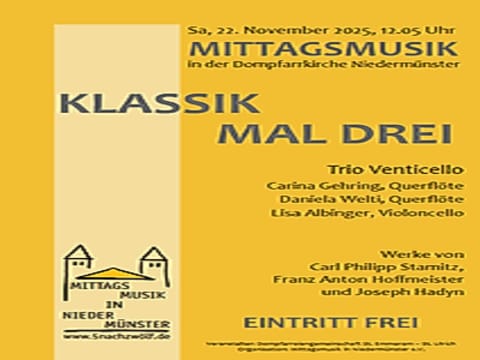 Mittagsmusik - Klassik mal drei
