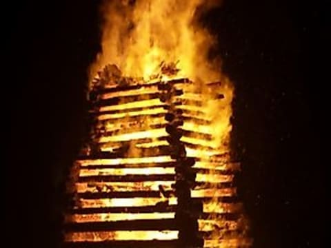 Funkenfeuer in Bolsterlang