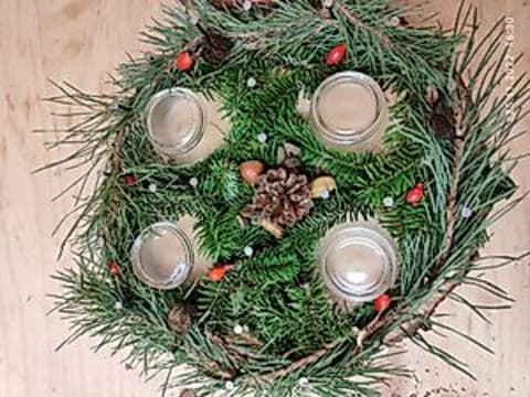 Adventskranz basteln – für Kinder ab 8 Jahren