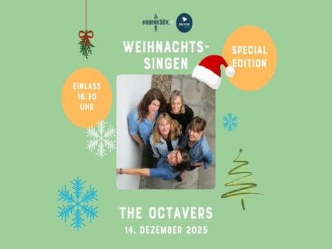 Weihnachtssingen x The Octavers am 14. Dezember 2025 Weihnachtssingen x The Octavers am 14. Dezember 2025