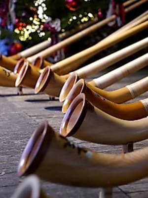 Alphornbläser Waltenhofen und Sulzberg - Erlebnis-Weihnachtsmarkt Bad Hindelang