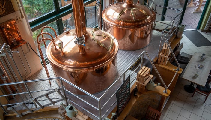 Schnitzelbuffet  in der Abtei Brauerei Mettlach