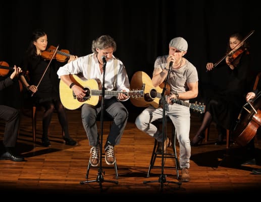 Simon & Garfunkel Tribute meets Classic –   Duo Graceland mit Streichquartett und Band