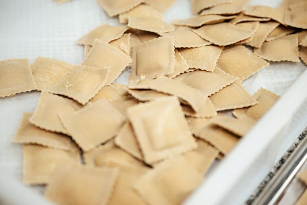 Pastatasting in der Pastamanufaktur