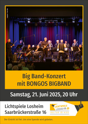 Kultur im Kino: Bigband-Konzert mit Bongos Bigband
