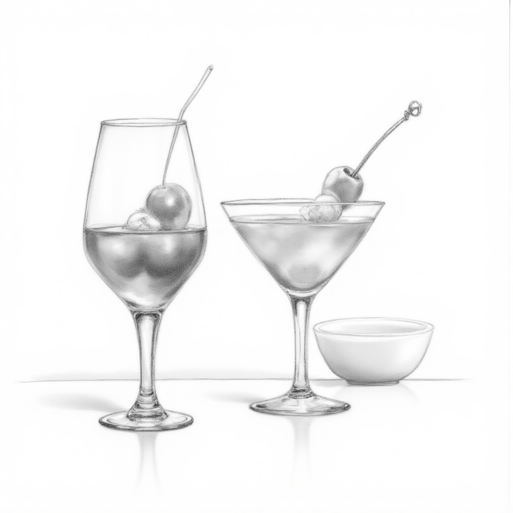 Martini Lounge Comfort Bites concept sketch