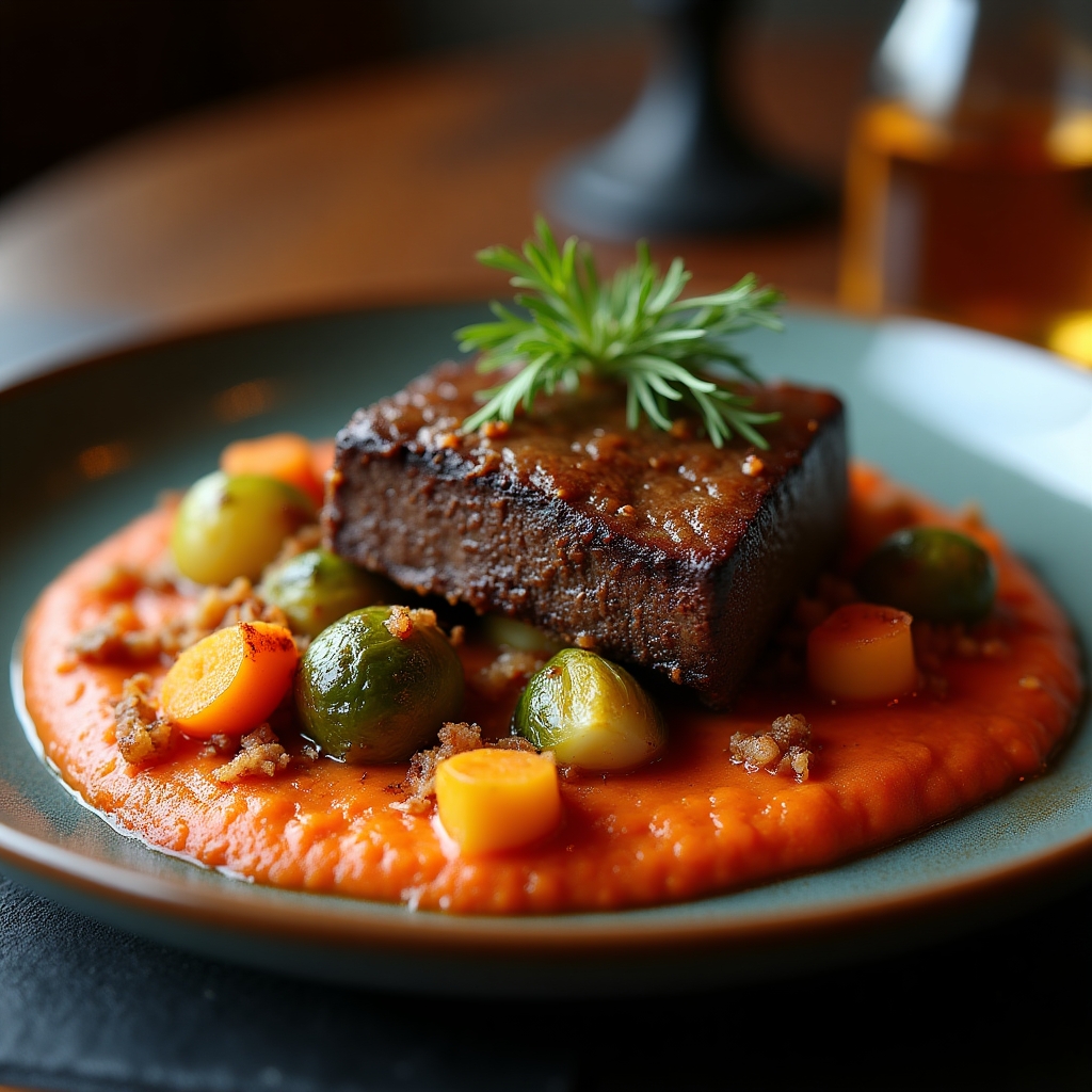 Braised Short Rib Harvest presentation