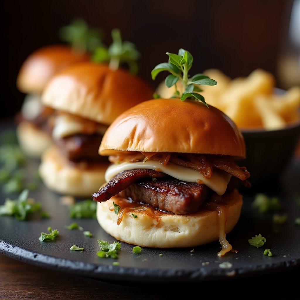 Mini Prime Dip Sliders Trio presentation