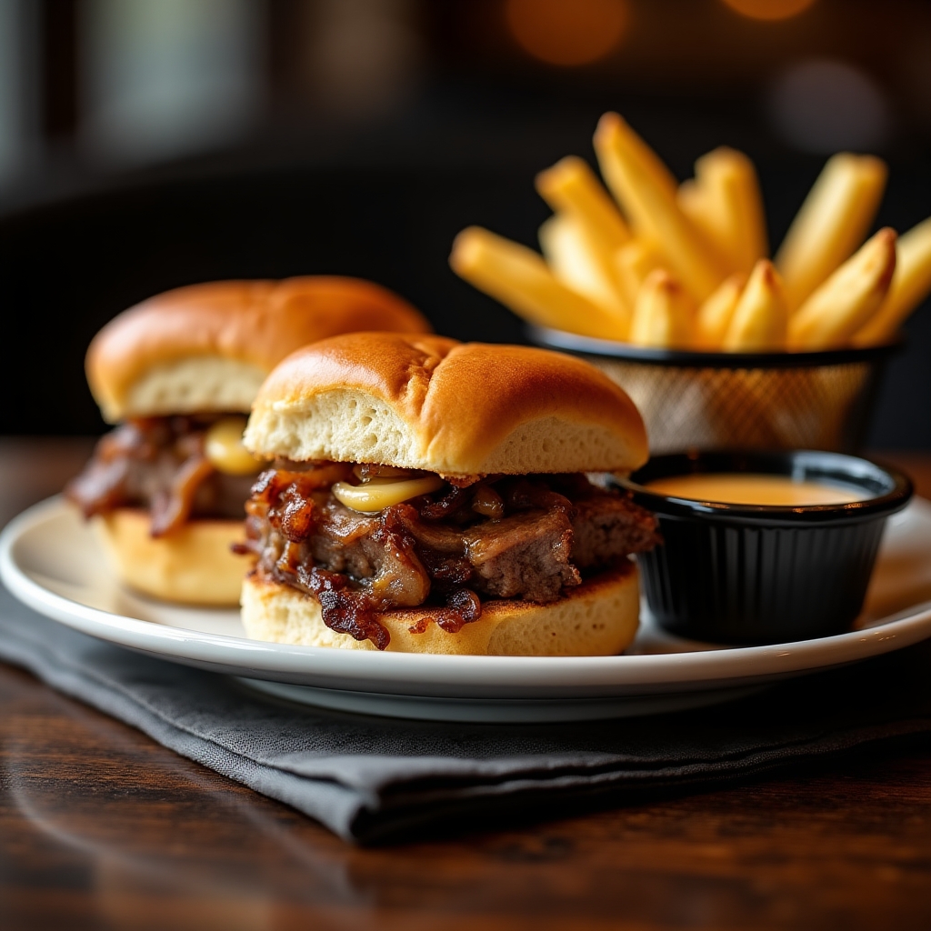 Hoisin BBQ Prime Dip Sliders presentation