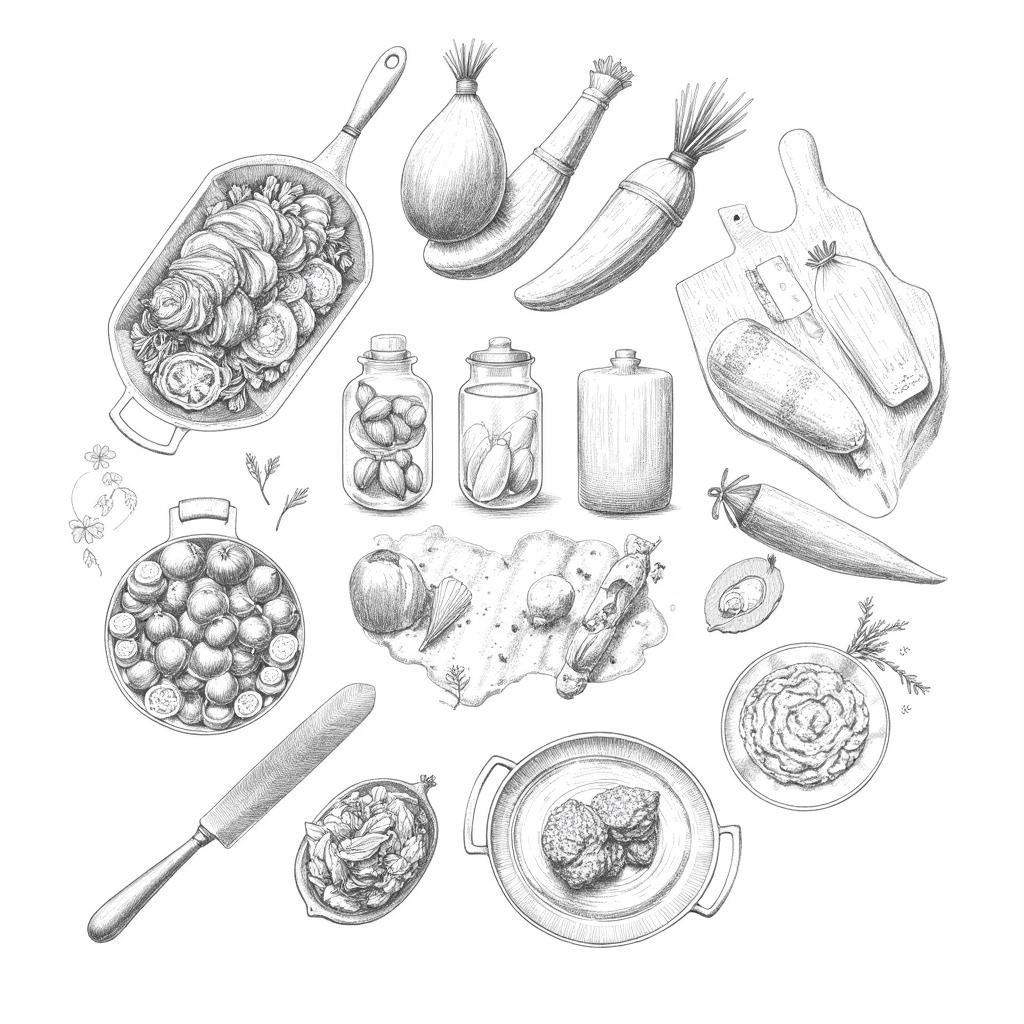 Cider & Smoke Sunday concept sketch