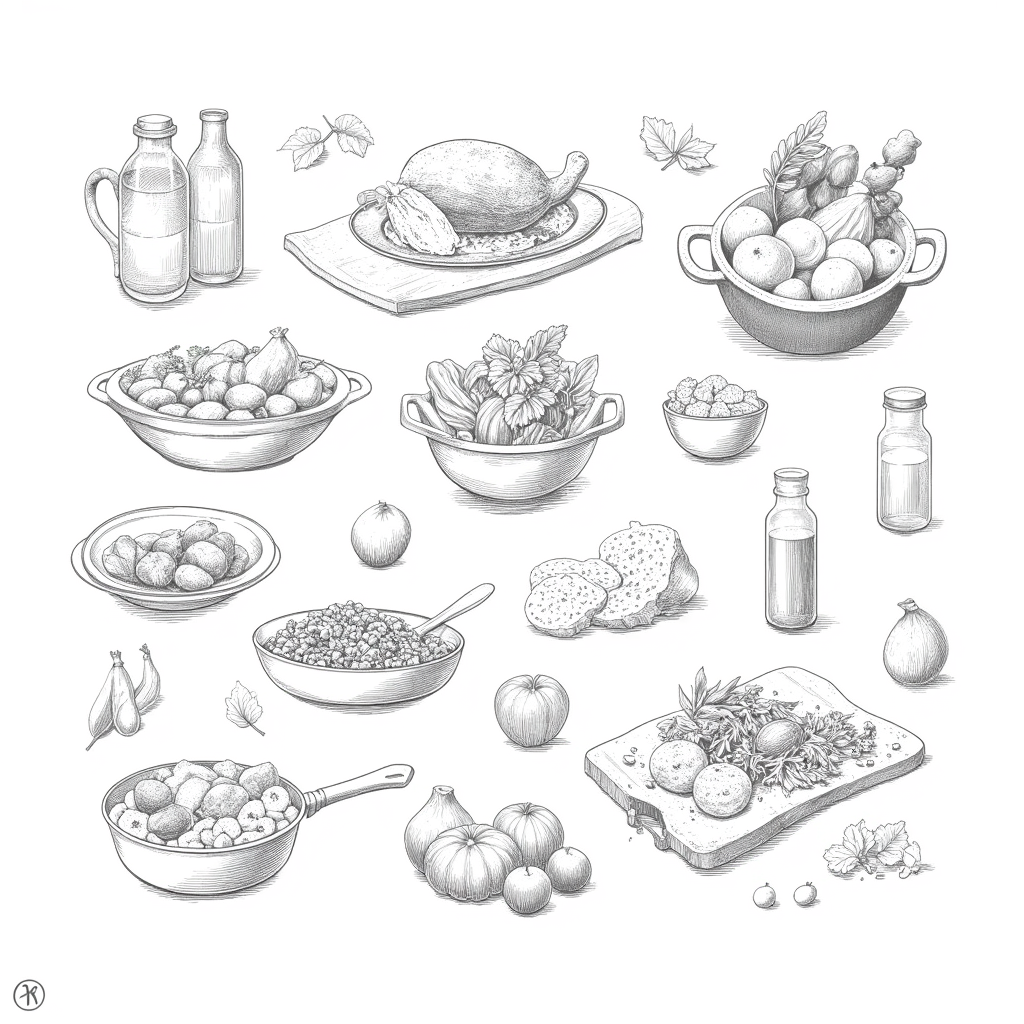 Applewood Autumn Supper concept sketch